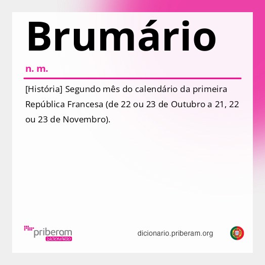 Significado de Brumário