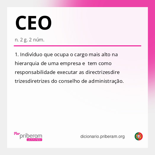 Significado de CEO