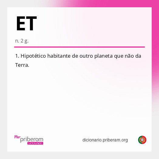 Significado de ET