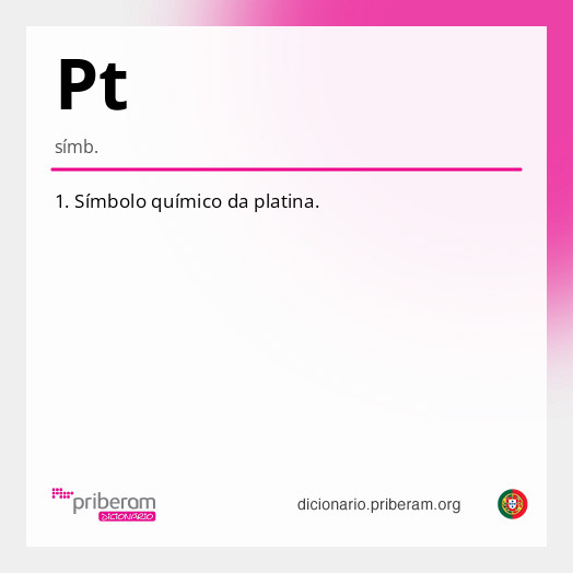 Significado de Pt