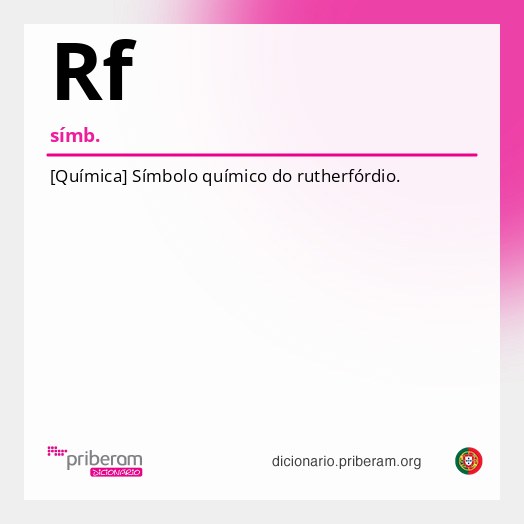 Significado de Rf