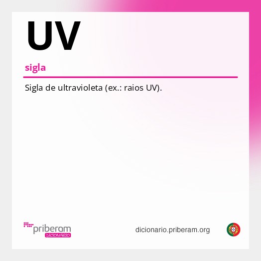 Significado de UV
