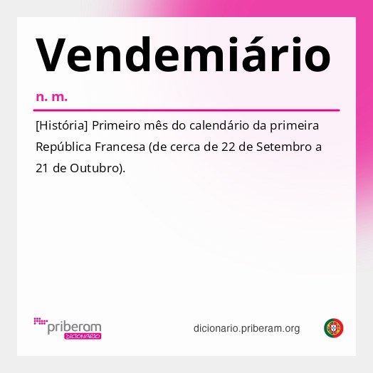 Significado de Vendemiário