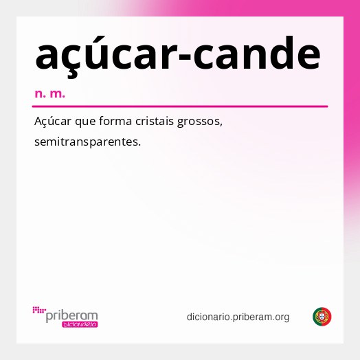Significado de açúcar-cande