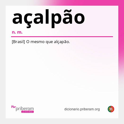 Significado de açalpão