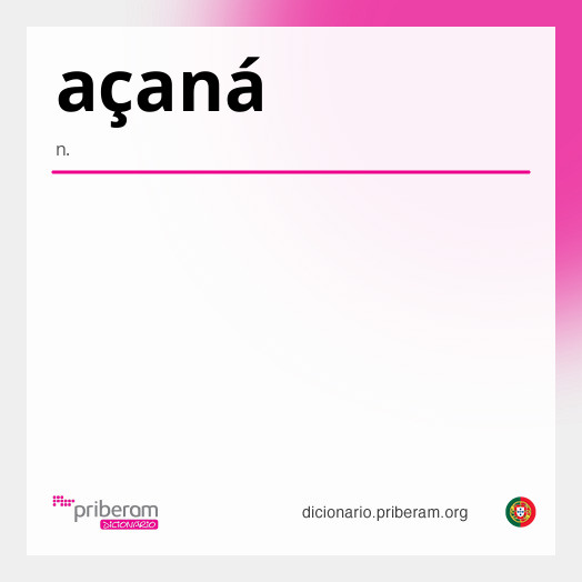 Significado de açaná