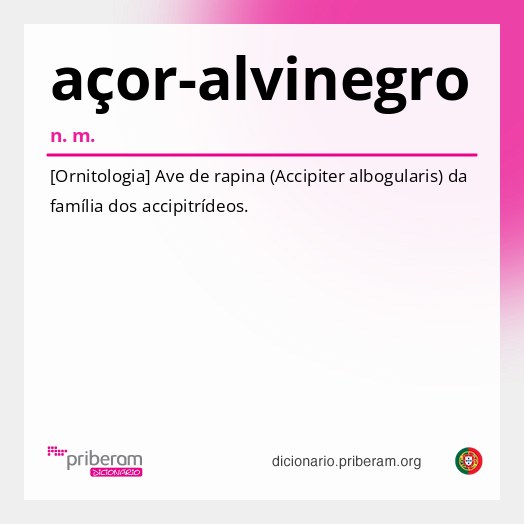 Significado de açor-alvinegro