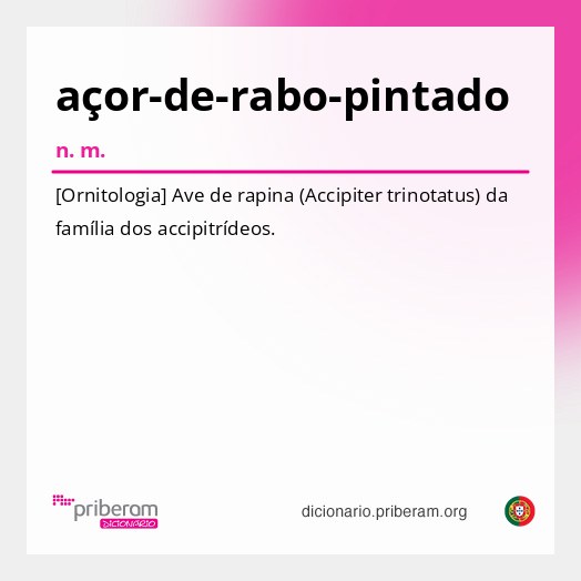 Significado de açor-de-rabo-pintado