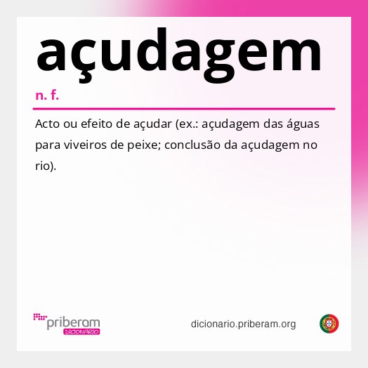 Significado de açudagem