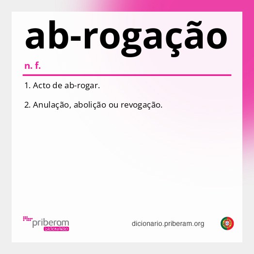 Significado de ab-rogação