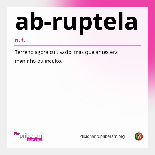 Significado de ab-ruptela