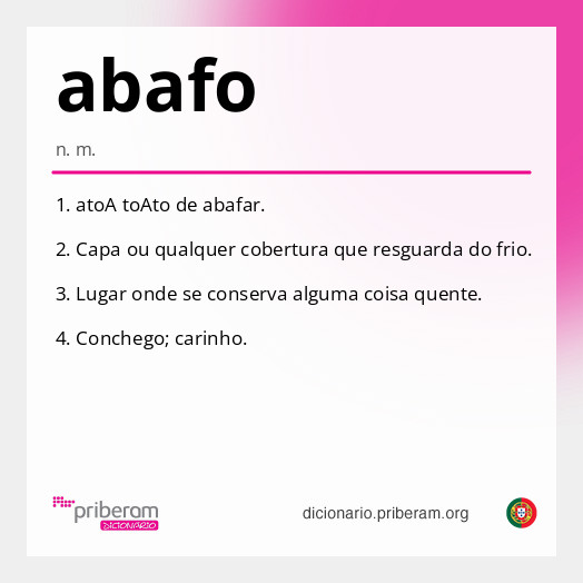 Significado de abafo