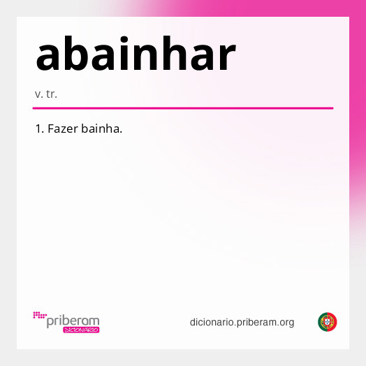 Significado de abainhar