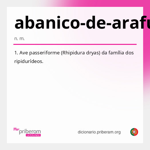Significado de abanico-de-arafura