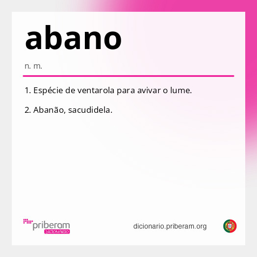 Significado de abano