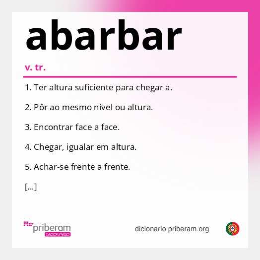 Significado de abarbar
