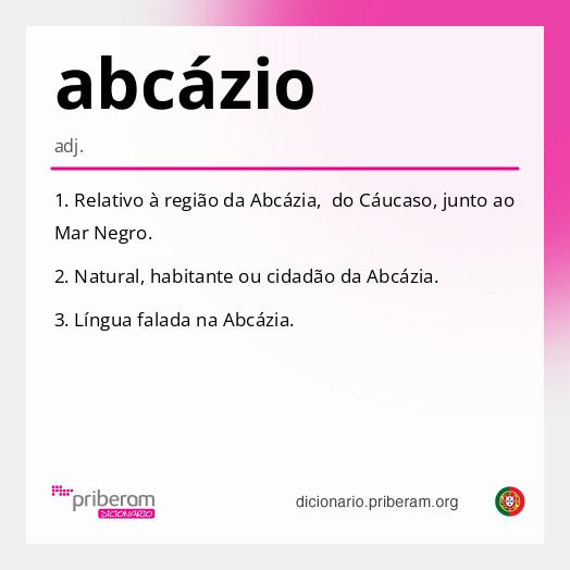 Significado de abcázio