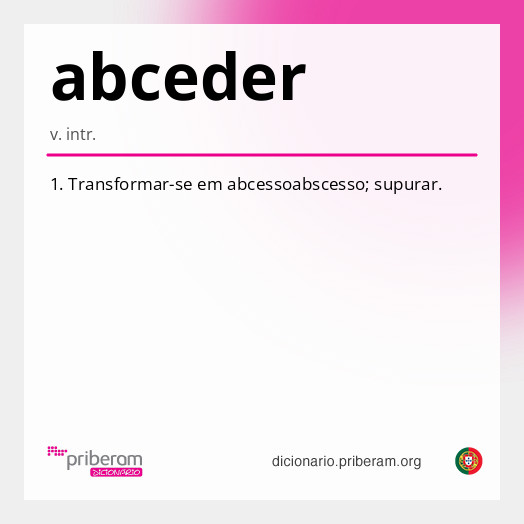 Significado de abceder