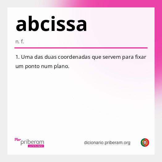 Significado de abcissa