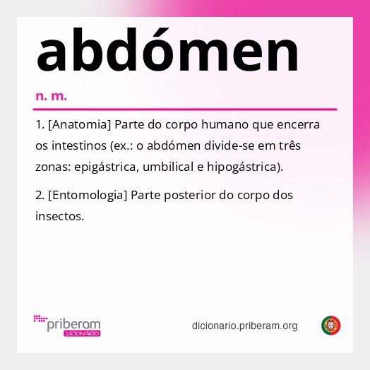 Significado de abdómen