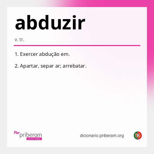 Significado de abduzir