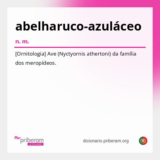 Significado de abelharuco-azuláceo