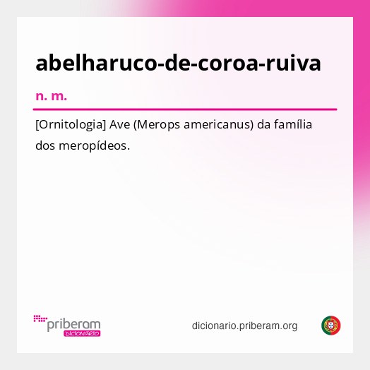 Significado de abelharuco-de-coroa-ruiva