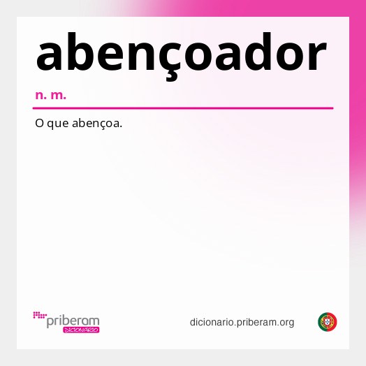 Significado de abençoador