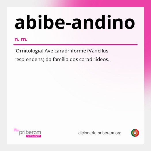Significado de abibe-andino