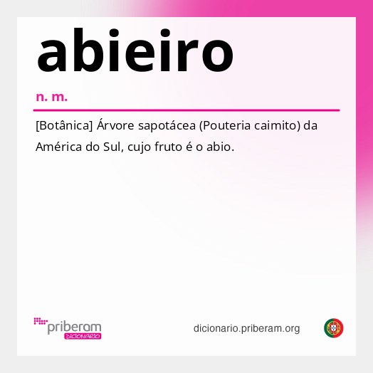 Significado de abieiro