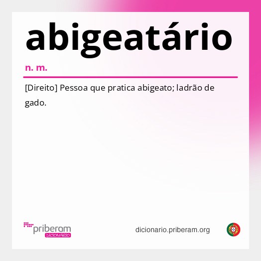 Significado de abigeatário