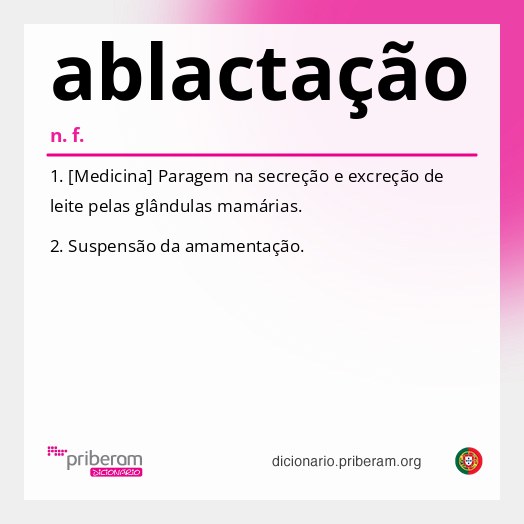 Significado de ablactação