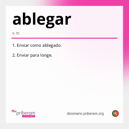 Significado de ablegar