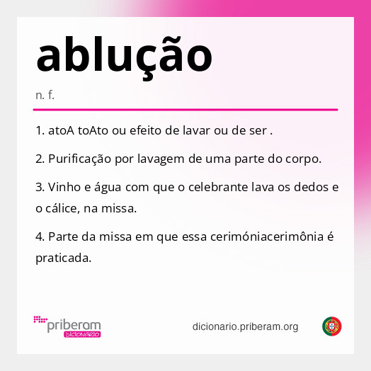 Significado de ablução