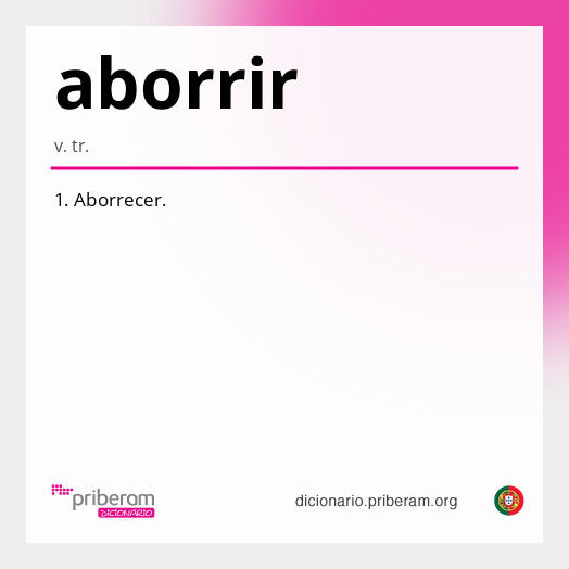 Significado de aborrir