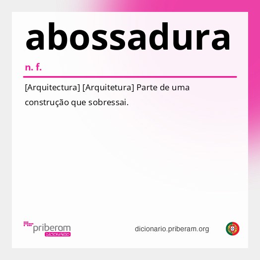 Significado de abossadura