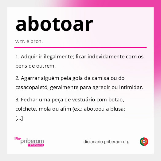 Significado de abotoar