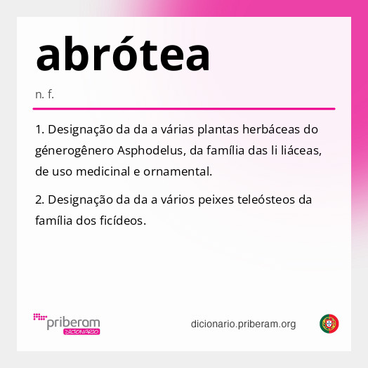 Significado de abrótea
