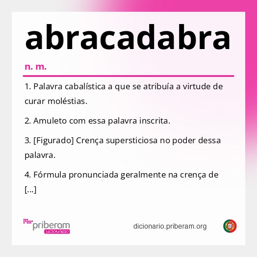 Significado de abracadabra