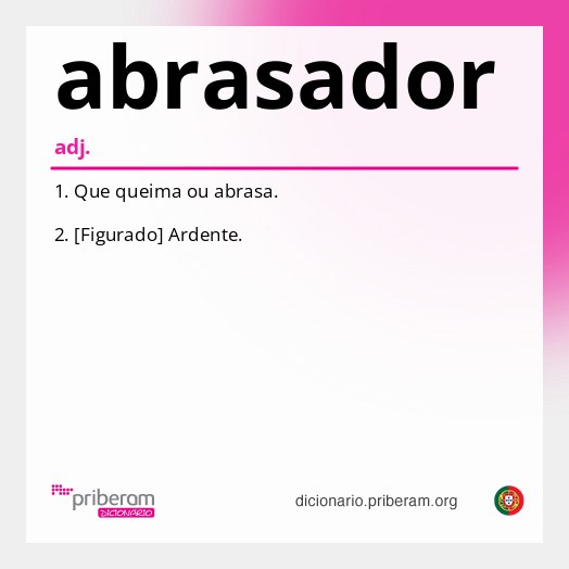 Significado de abrasador