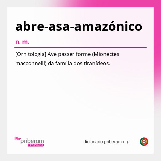 Significado de abre-asa-amazónico
