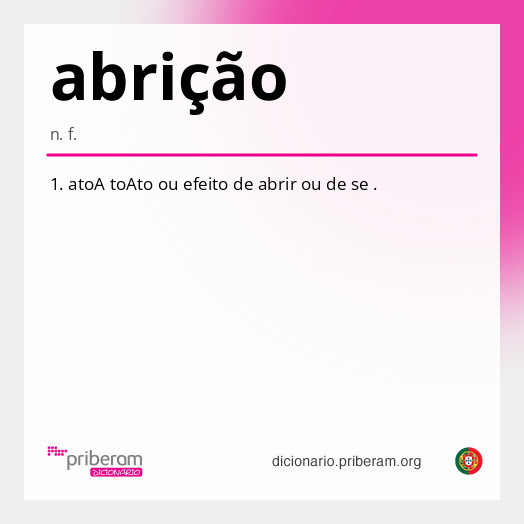 Significado de abrição
