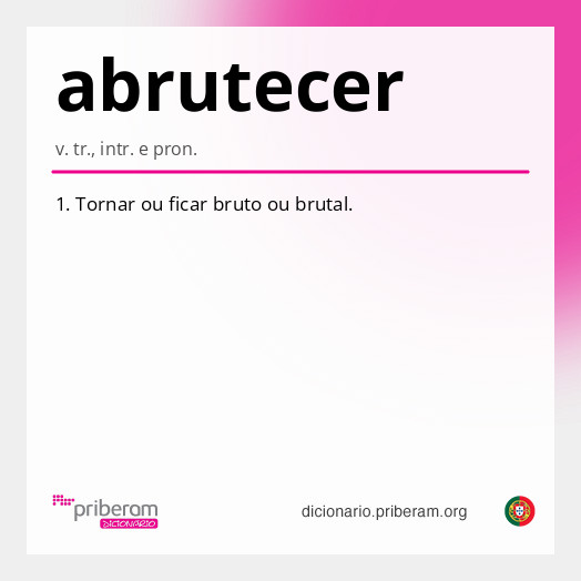 Significado de abrutecer