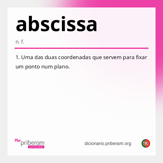 Significado de abscissa