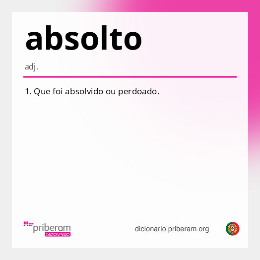 Significado de absolto