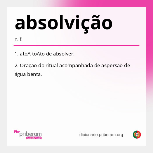 Significado de absolvição