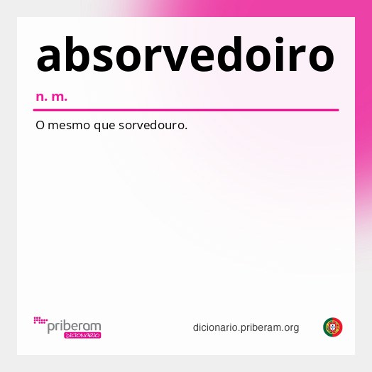 Significado de absorvedoiro