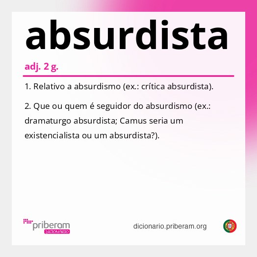 Significado de absurdista