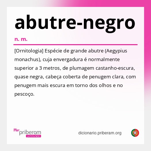 Significado de abutre-negro