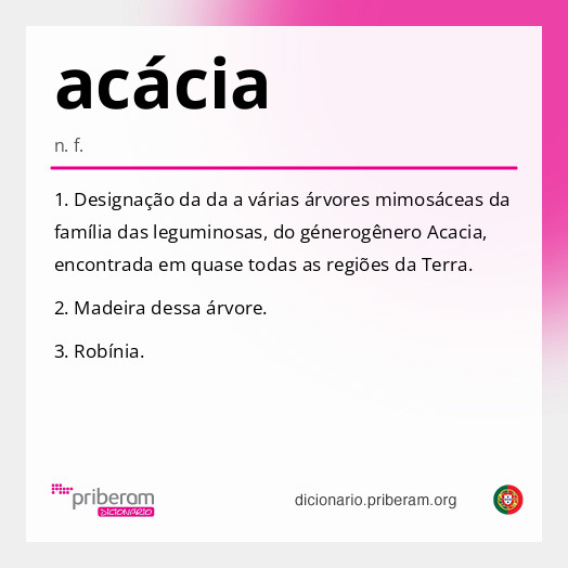 Significado de acácia